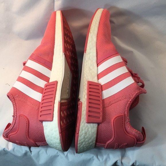 Adidas NMD R1 Hazy Rose and Blue Women’s Sneakers Size 11 Like-NEW - Picture 5 of 8